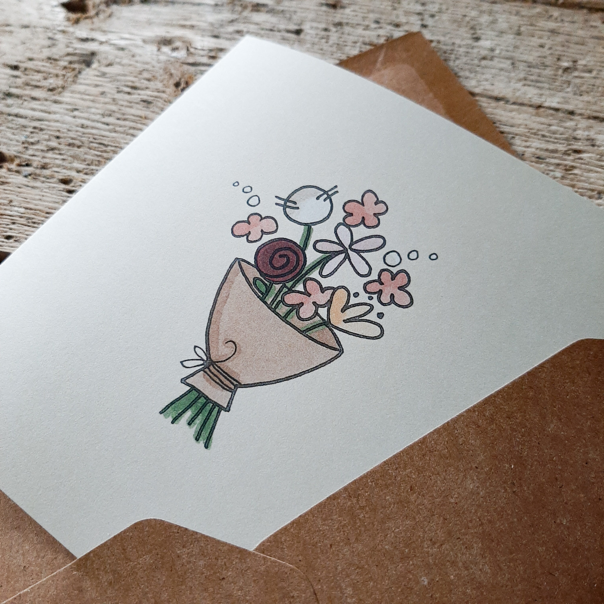 Kaart Bloemen Foto