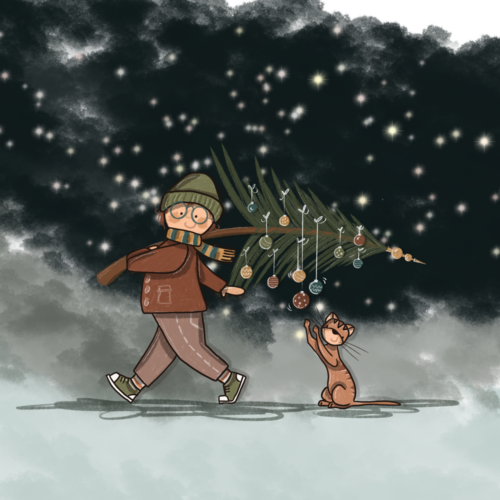 Kerstkaart Kerstboom 2024